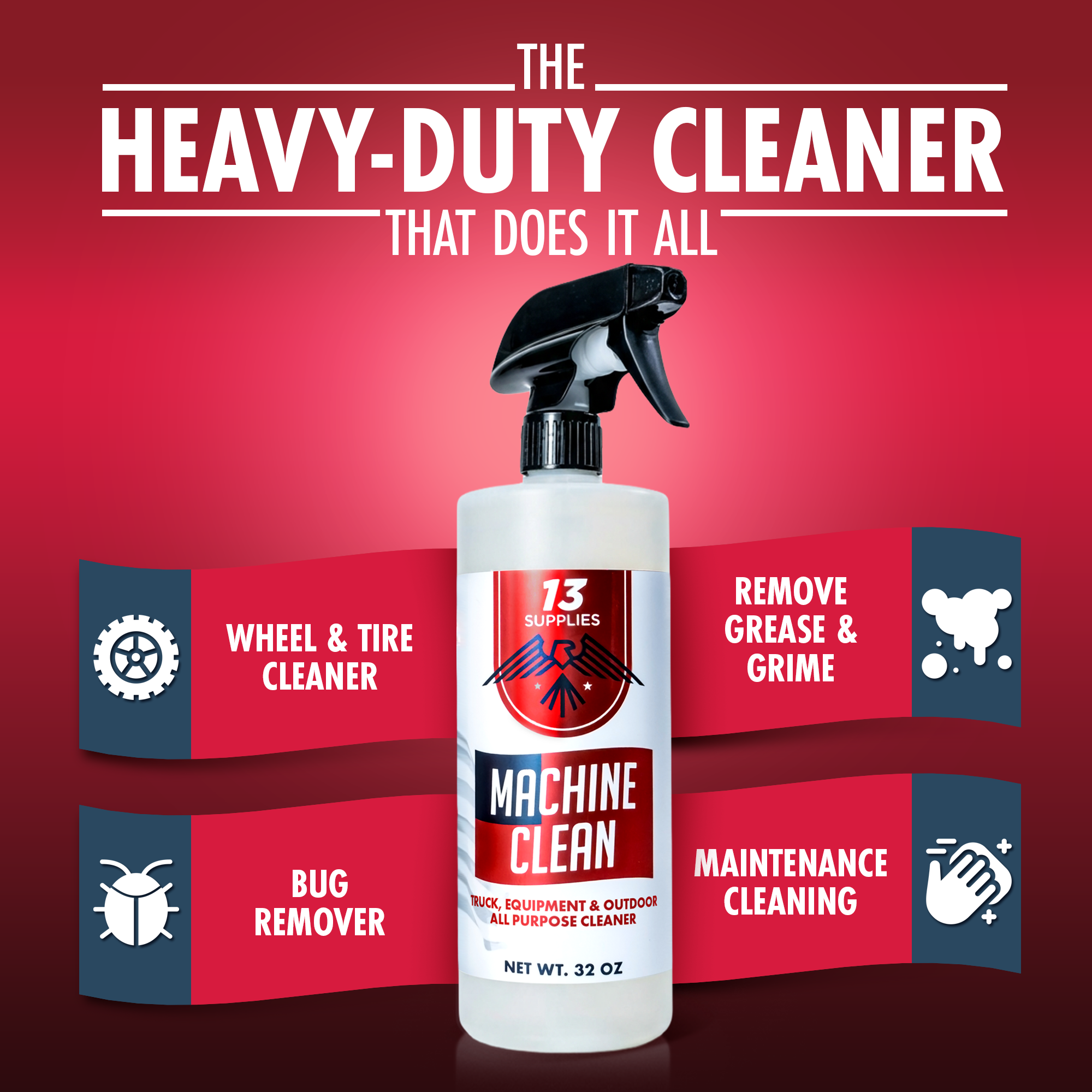13 Supplies® Machine Clean: All Purpose Cleaner