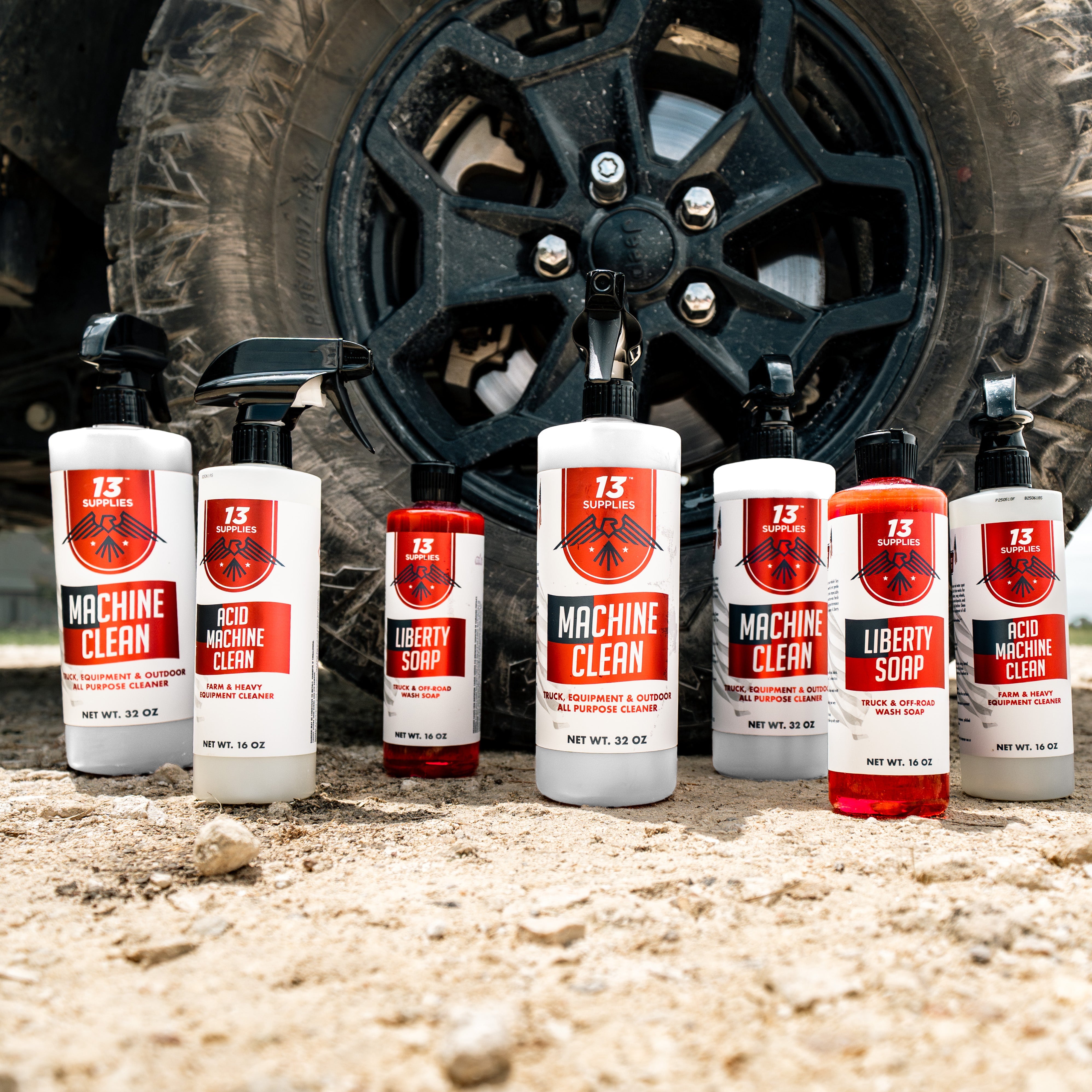 13 Supplies® Independence Pack – Premium Exterior Off-Road cleaning products