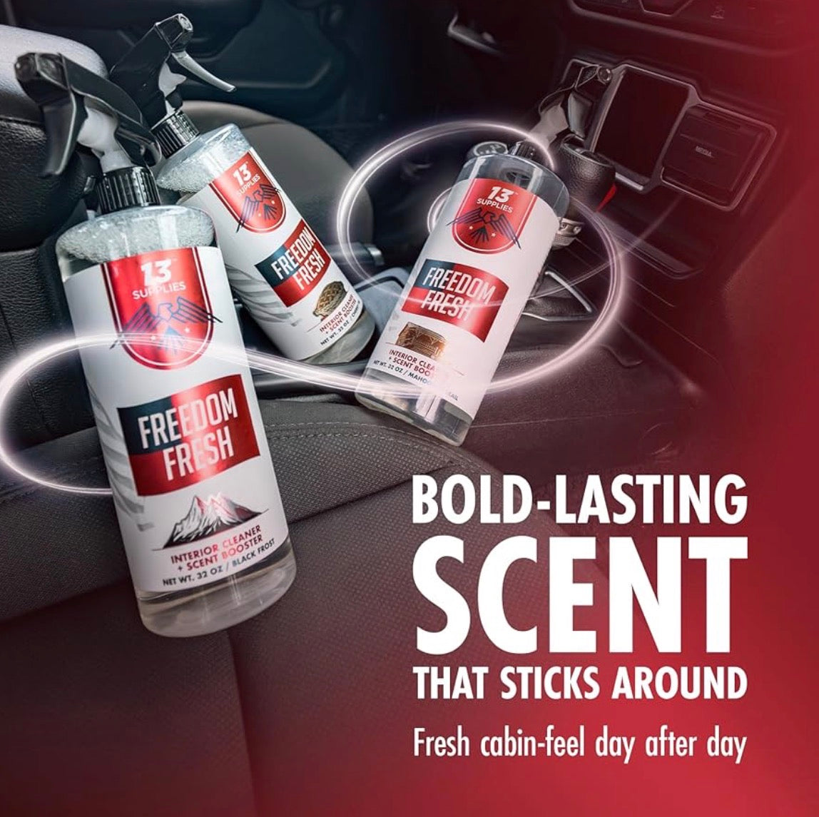 FREEDOM FRESH: INTERIOR CLEANING SPRAY WITH SCENT BOOSTER