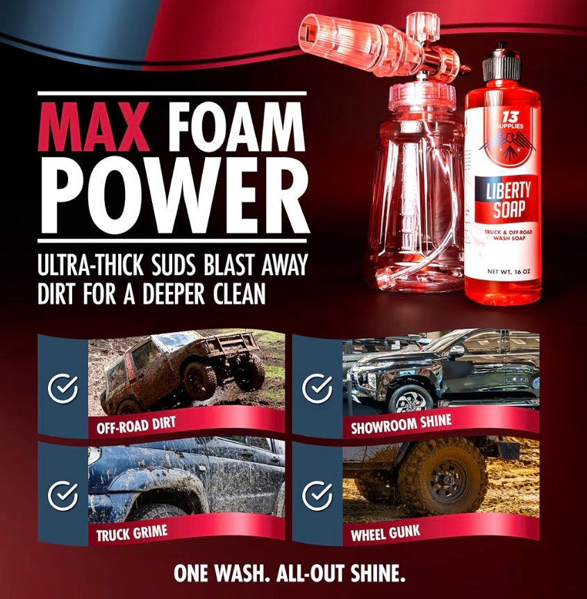 LIBERTY TRUCK & OFF-ROAD WASH SOAP – HEAVY-DUTY FOAM WASH