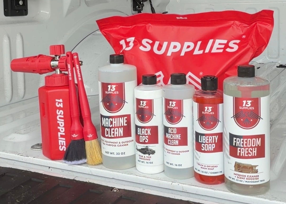 Bunddle of car cleaning products