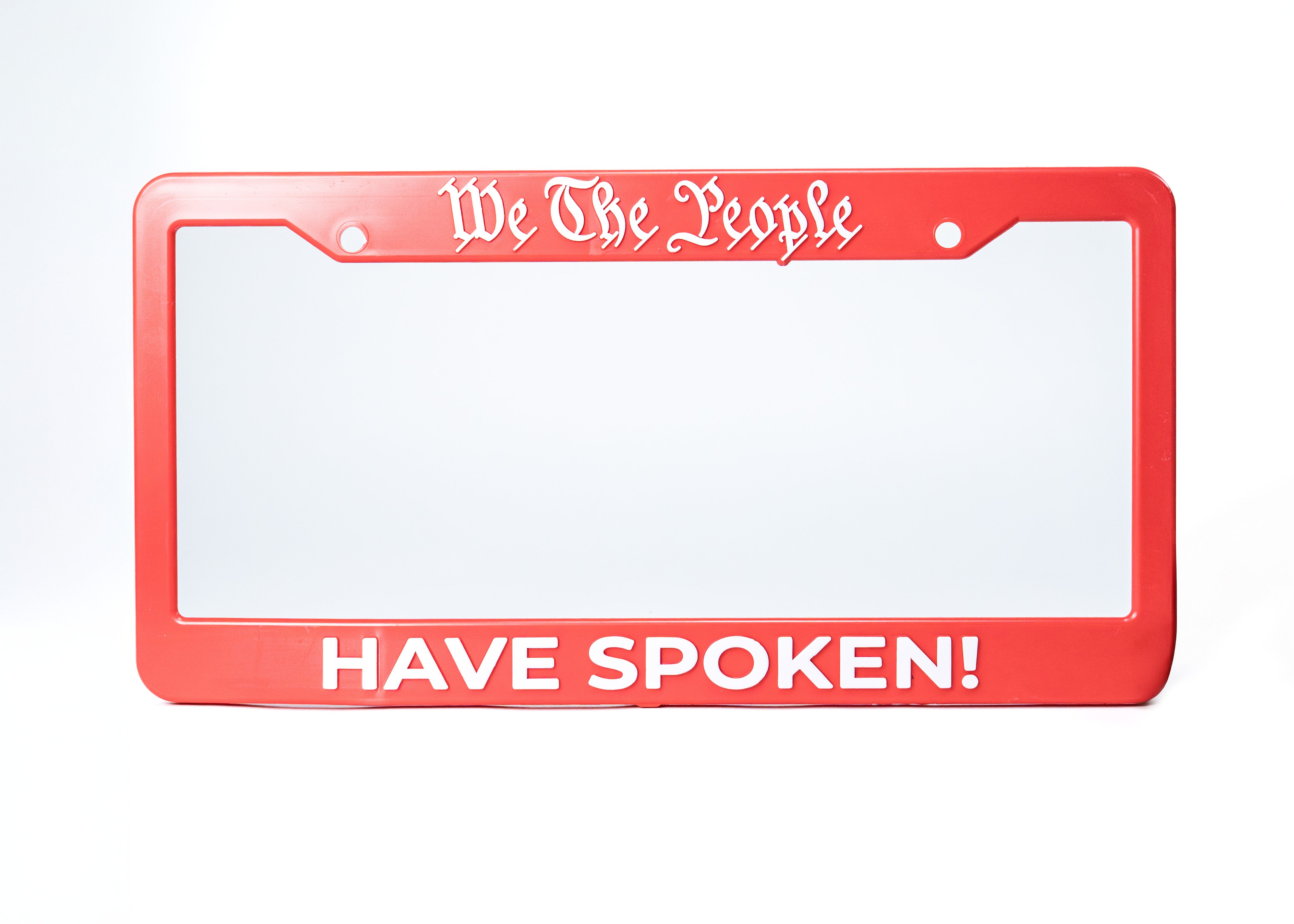 We The People Have Spoken Licence Plate Frame