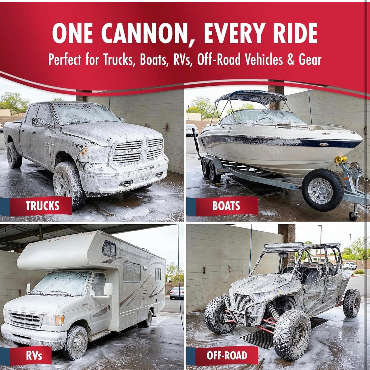 PRESSURE WASHER FOAM CANNON – PREMIUM FOAM SPRAYER FOR CAR WASH