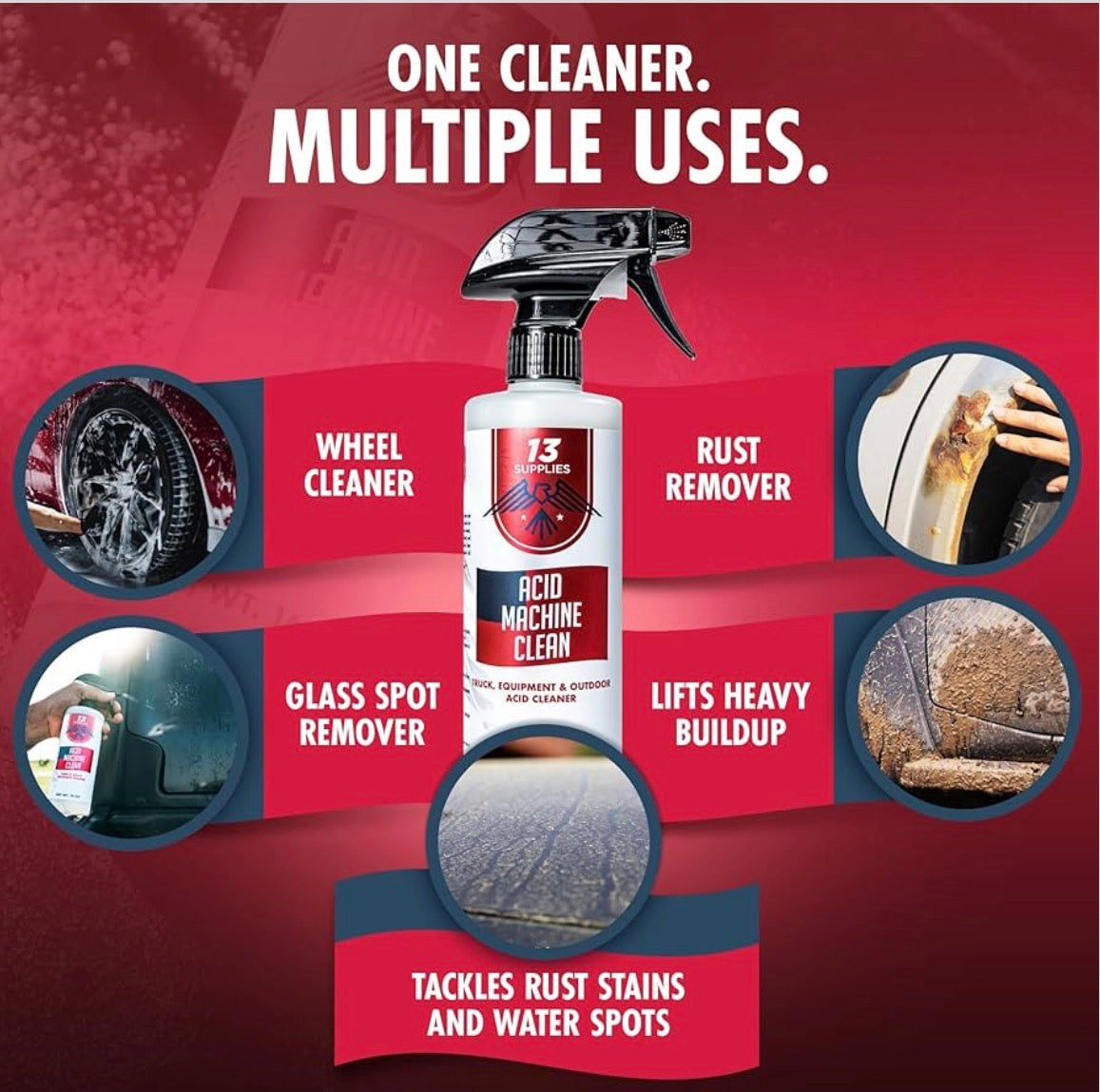 Acid Machine Cleaner - Heavy Duty Vehicle Acid Cleaner