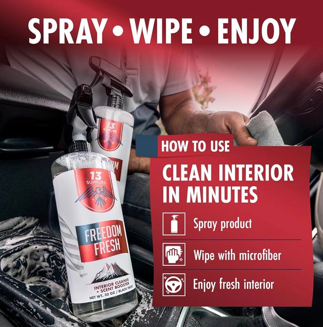 FREEDOM FRESH: INTERIOR CLEANING SPRAY WITH SCENT BOOSTER