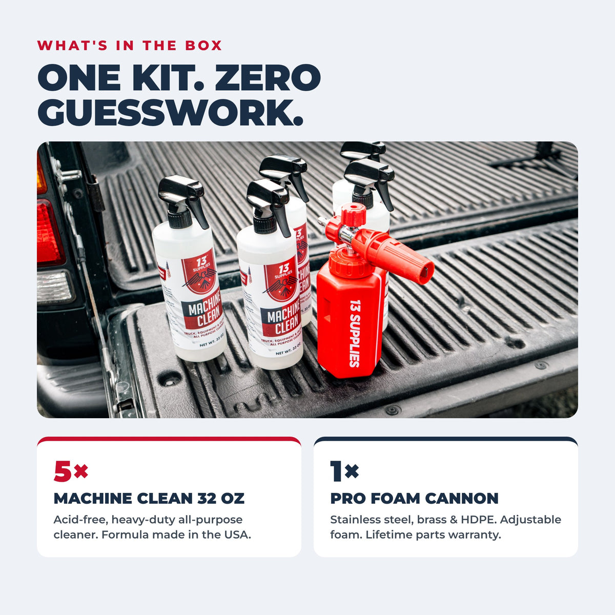 Patriot Pack: Foam Cannon & Machine Clean Bundle