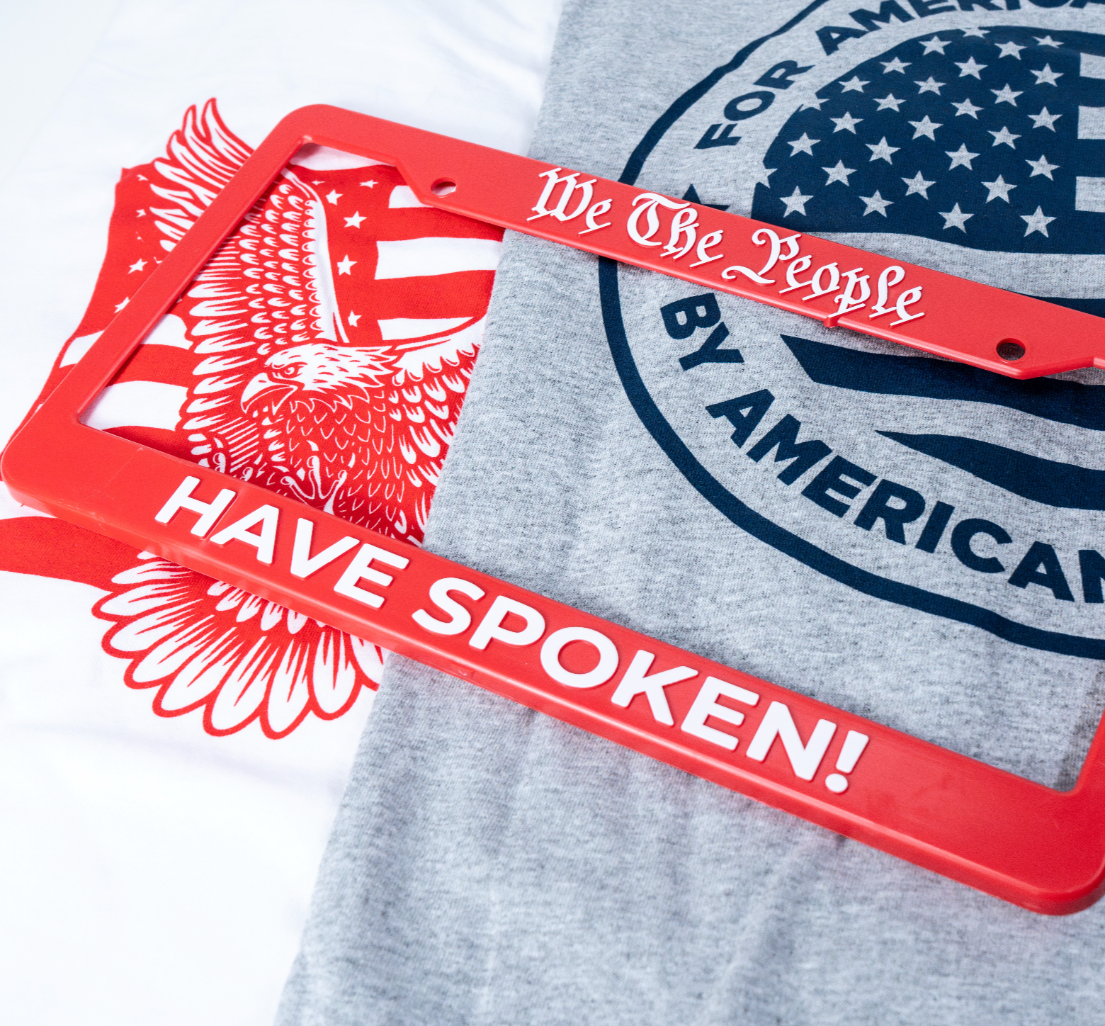 WE THE PEOPLE HAVE SPOKEN LICENSE PLATE FRAME