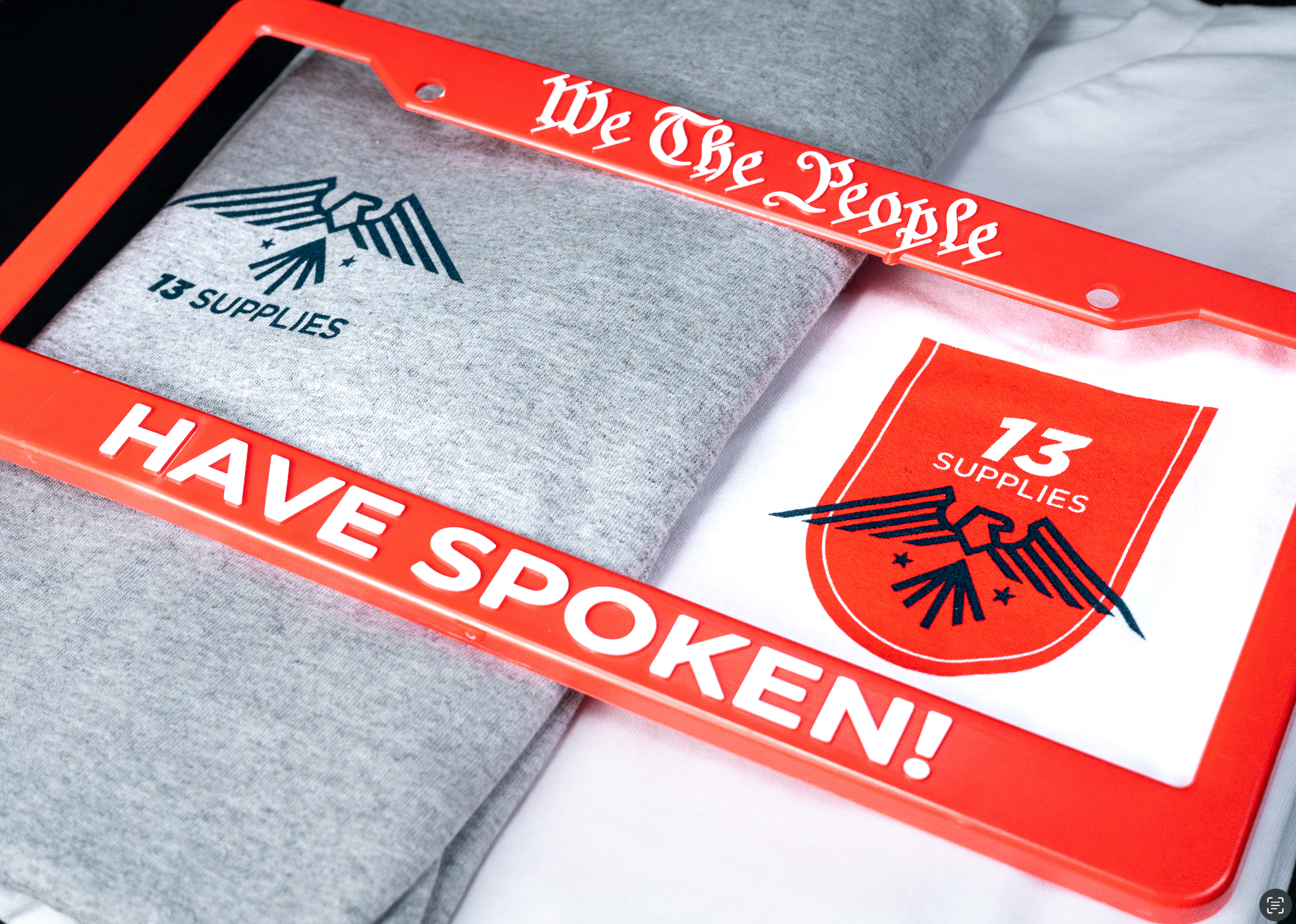WE THE PEOPLE HAVE SPOKEN LICENSE PLATE FRAME