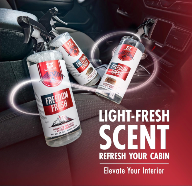 13 Supplies® Freedom Fresh: Interior Cleaning Spray with Scent Booster